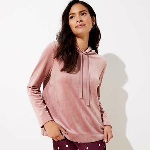 NWT LOFT Velour Hoodie